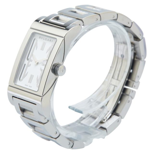 ブルガリ レッタンゴロ 腕時計 RT39S クオーツ ホワイト文字盤