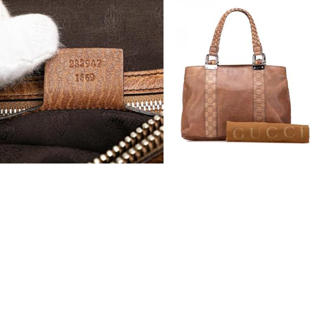 グッチ グッチシマ バンブー ハンドバッグ トートバッグ 232947 ブラウン レザー レディース GUCCI 【中古】 グッチ グッチシマ バンブー ハンドバッグ トートバッグ 232947