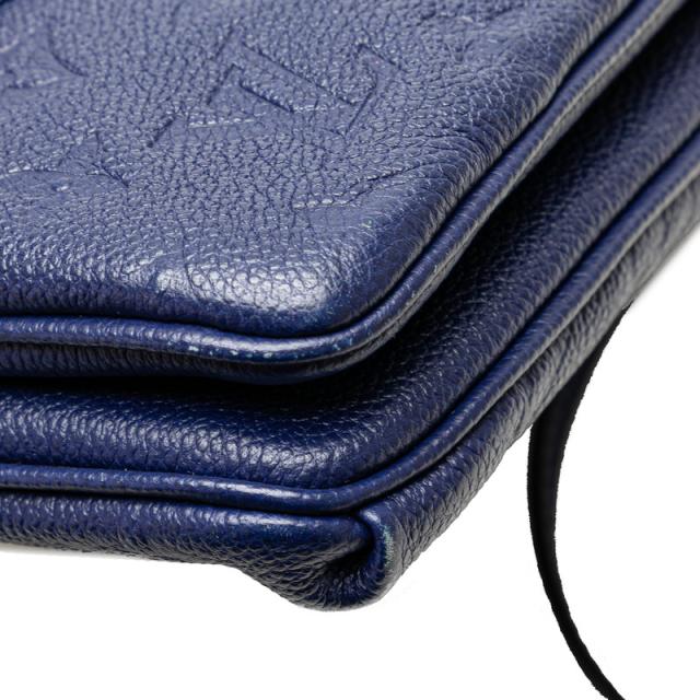 ルイ ヴィトン モノグラム アンプラント トワイス ショルダーバッグ M50262 ブルー レザー レディース LOUIS VUITTON 【中古】 ルイ ヴィトン モノグラム アンプラント トワイス ショルダーバッグ