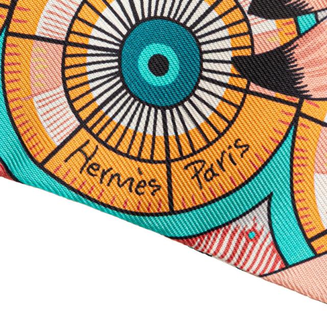 エルメス ツイリー The Savana Dance サバンナのダンス スカーフ マルチカラー シルク レディース HERMES 【中古】 エルメス ツイリー The Savana Dance サバンナのダンス スカーフ
