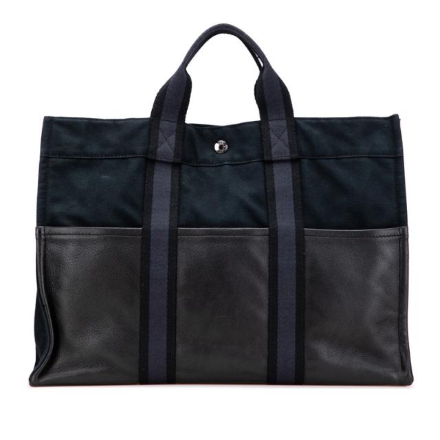 エルメス Hermes フールトゥトートMM ハンドバッグ ブラック ユニ