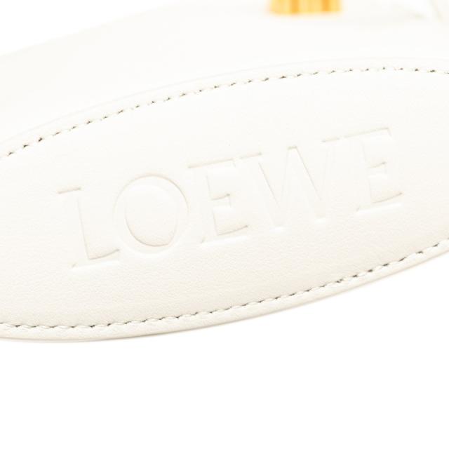 ロエベ アナグラム ダイスポケット 斜め掛け ショルダーバッグ オフホワイト レザー レディース LOEWE 【中古】_4