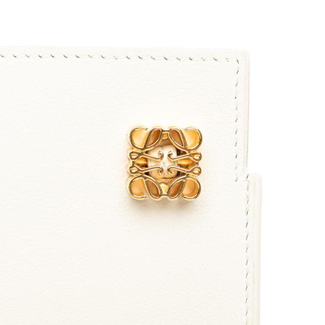 ロエベ アナグラム ダイスポケット 斜め掛け ショルダーバッグ オフホワイト レザー レディース LOEWE 【中古】_5