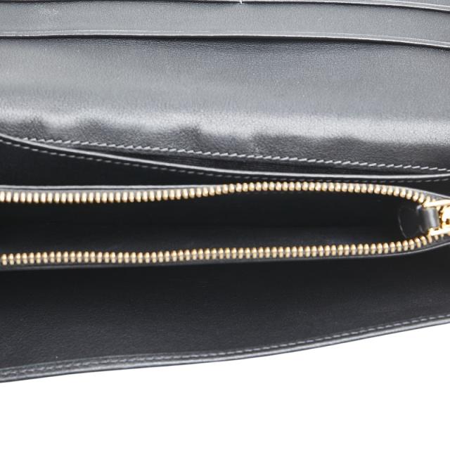 ロエベ リピートアナグラム 長財布 グレー ブラック PVC レザー