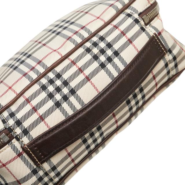 美品　バーバリー　ノバチェック　ハンドバッグ　ポーチ バーバリー ノバチェック ハンドバッグ 化粧ポーチ キャンバス