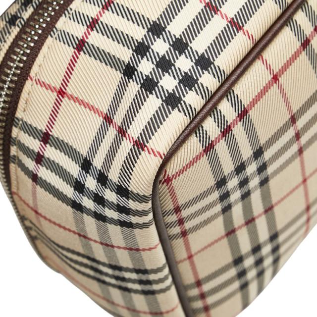 バーバリー ノバチェック ハンドバッグ 化粧ポーチ ベージュ マルチ  