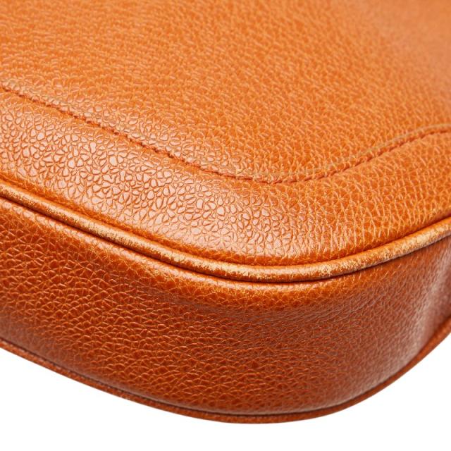 ブルガリ ワンショルダーバッグ オレンジ テラコッタ レザー