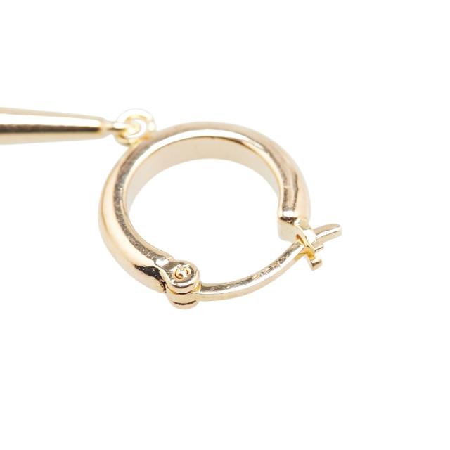 agete フープピアス ゴールド（チャーム付き） K10ピアス｜ピアス