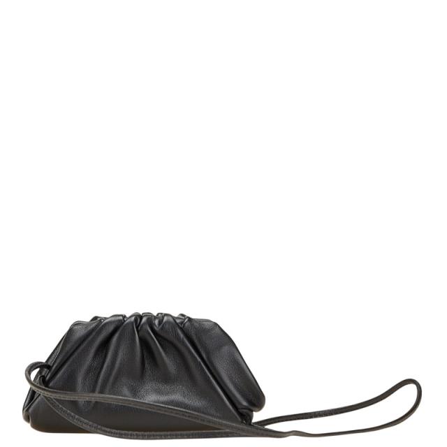 ボッテガヴェネタ ザ ポーチ ミニ ケース 小銭入れ ブラック レザー レディース BOTTEGAVENETA 【中古】