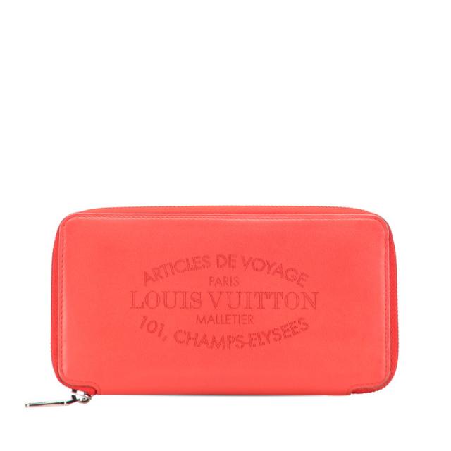 ルイ ヴィトン パルナセア ポルトフォイユ イエナ 長財布 ラウンドファスナー M58207 カプシーヌ レッド レザー LOUIS VUITTON 【中古】