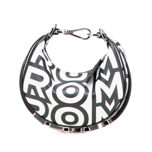 フェンディ ナノグラフィ マークジェイコブスコラボ ハンドバッグ 7AS089 ホワイト ブラック レザー レディース FENDI 【中古】