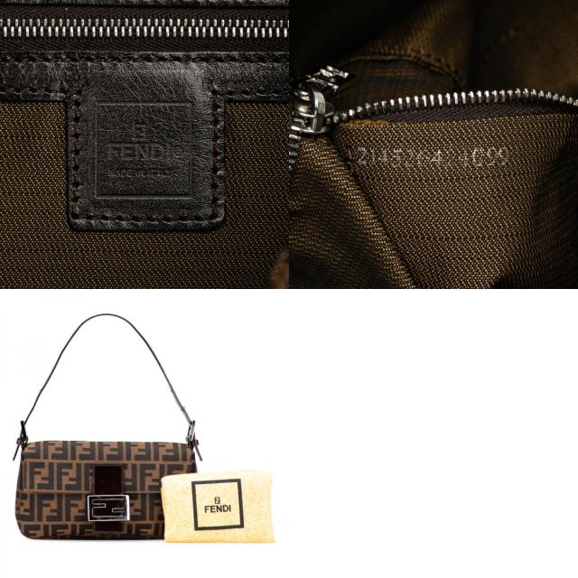 フェンディ　マンマバゲット　レザー　ワンショルダーバッグ　ブラウン① FENDI（フェンディ） マンマバケット ハンドバッグ ワンショルダー