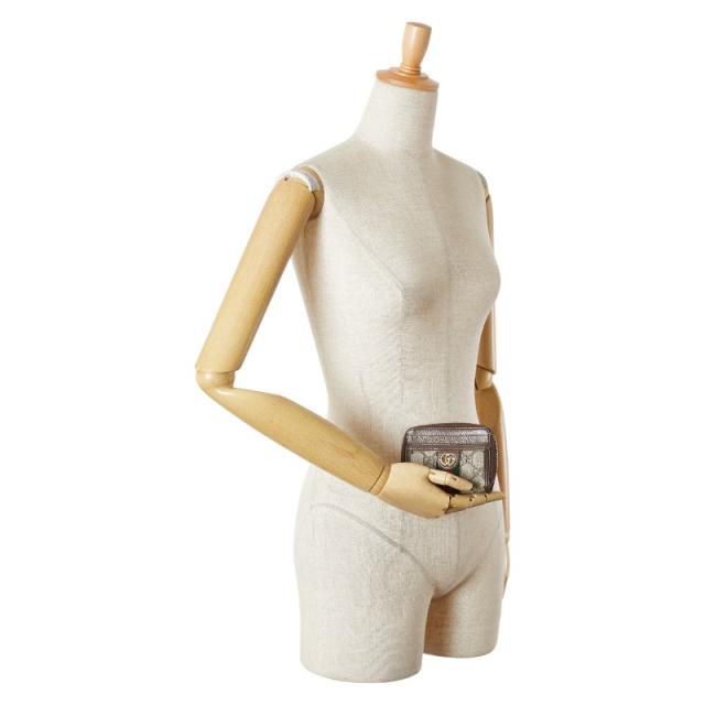 グッチ GGスプリーム オフィディア ケース 658552 ベージュ ブラウン PVC レザー レディース GUCCI 【中古】 グッチ GGスプリーム オフィディア コインケース 658552 ベージュ