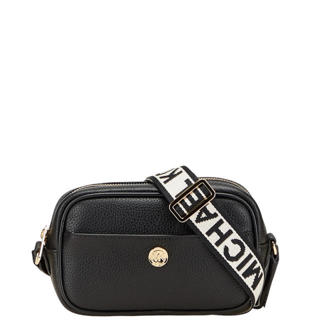 マイケルコース ショルダーバッグ クロスボディ ブラック レザー レディース Michael Kors 【中古】