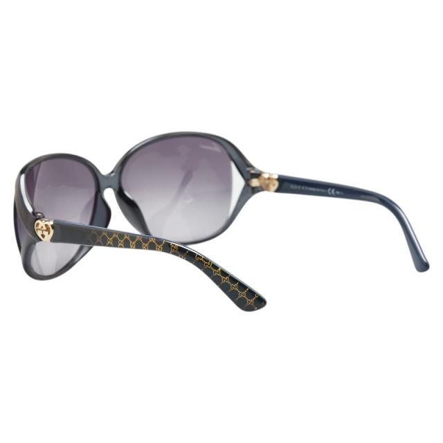 グッチ GGハート アジアンフィット サングラス GG3792 ネイビー プラスチック レディース GUCCI 【中古】_1