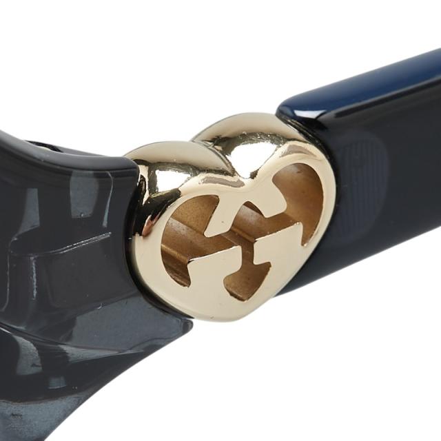 グッチ GGハート アジアンフィット サングラス GG3792 ネイビー プラスチック レディース GUCCI 【中古】_3