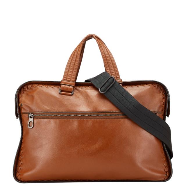 BOTTEGA VENETA ビジネスバッグ イントレチャート レザー ブラウン