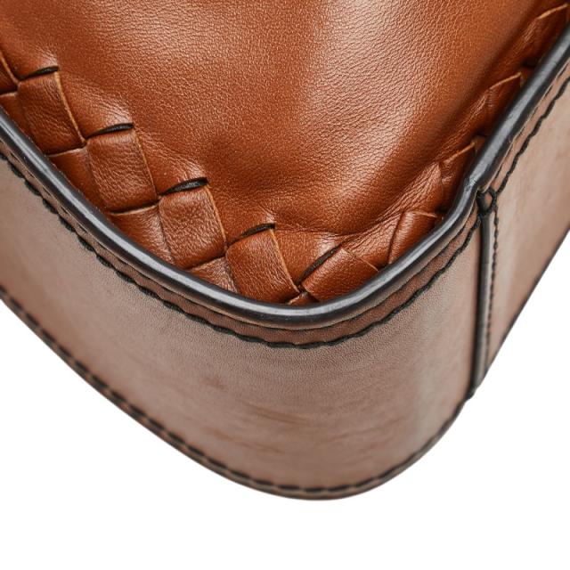 BOTTEGA VENETA】ビジネスバッグ イントレチャート レザー 茶色