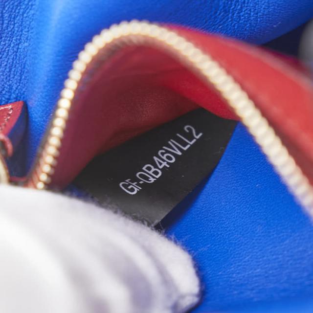 ヴァレンチノ ロックスタッズ ウエストバッグ ブルー ベロア レザー