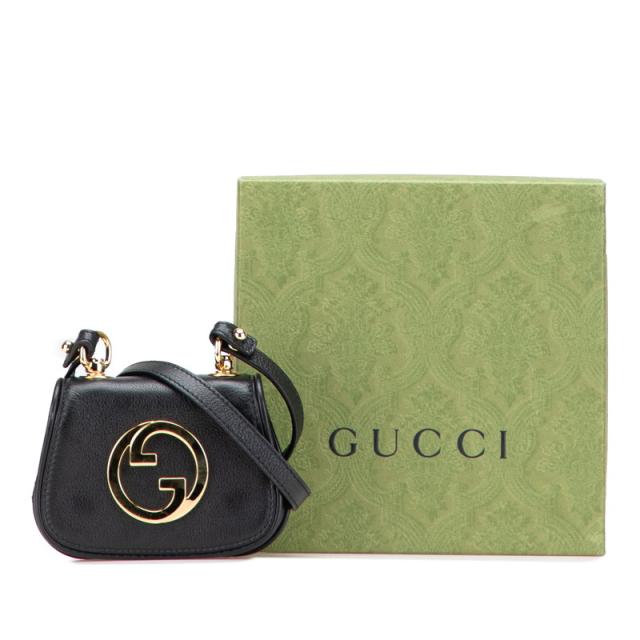 グッチ ブロンディ ショルダーバッグ 698635 ブラック レザー レディース GUCCI 【中古】 グッチ ブロンディ ショルダーバッグ 698635 ブラック レザー