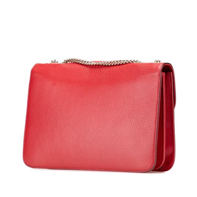 グッチ インターロッキングG チェーン ショルダーバッグ 510303 レッド レザー レディース GUCCI 【中古】 グッチ インターロッキングG チェーン ショルダーバッグ 510303 レッド