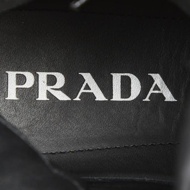 プラダ Re-Nylon マクロ スニーカー ハイトップ 7 1/2 2TG183 ブラック