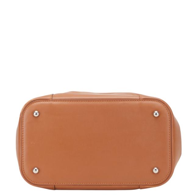 ロエベ ロゴ ハンドバッグ ブラウン レザー レディース LOEWE 【中古】_2
