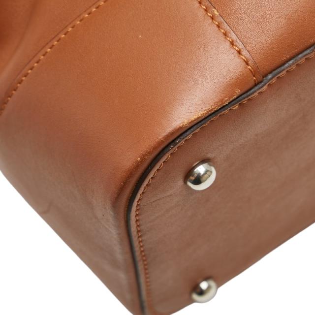 ロエベ ロゴ ハンドバッグ ブラウン レザー レディース LOEWE 【中古】_5