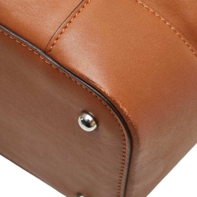 ロエベ ロゴ ハンドバッグ ブラウン レザー レディース LOEWE 【中古】_6