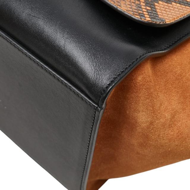 CÉLINE トラペーズ 2way ハンドバッグ ショルダーバッグ オレンジ