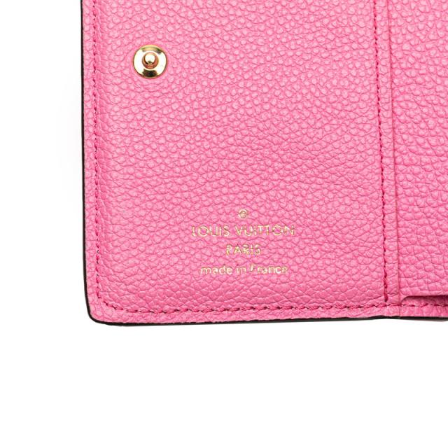 ルイヴィトン ポルトフォイユクレア ローズロリポップ 二つ折り 財布 A