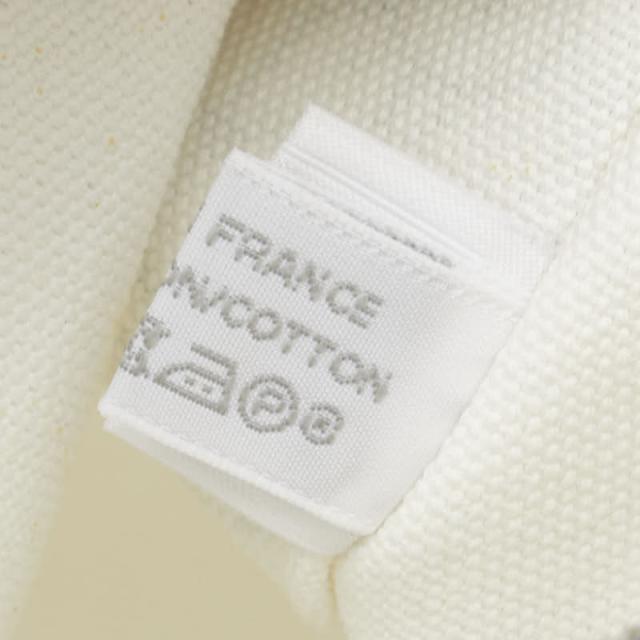 エルメス アダダ 木馬 トゥルースフラット ポーチ ホワイト コットン