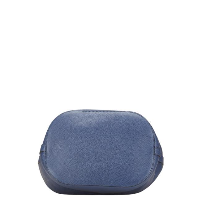 グッチ バンブー ショルダーバッグ ハンドバッグ 387613 ネイビー