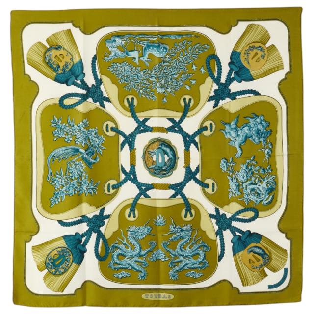 【未使用級】エルメス カレ90 TSUBAS 鍔 スカーフ ピンク エルメス カレ90 TSUBAS 鍔 スカーフ ピンク グレー マルチ