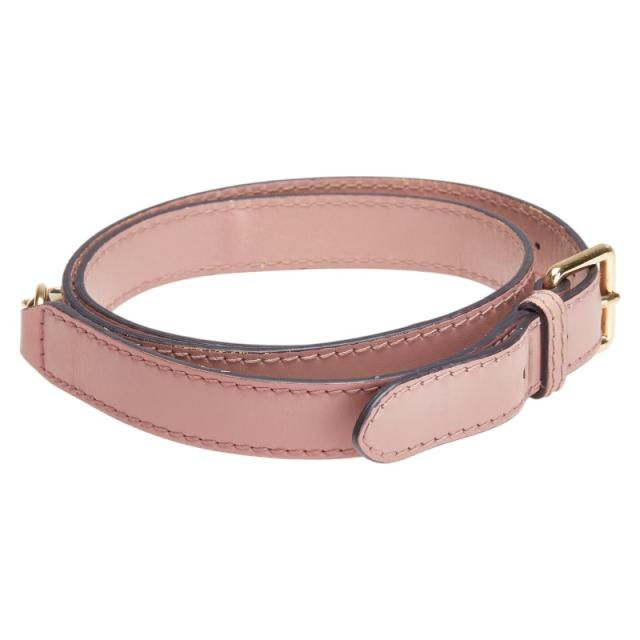 グッチ ショルダーストラップ ピンク レザー レディース GUCCI 【中古】