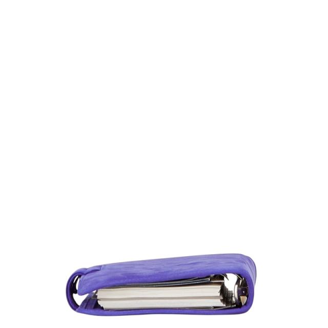 ティファニー システム手帳 パープル ブルー スウェード レザー