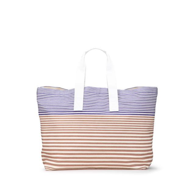 エルメス サックドプラージュ ニューカバヤデール トートバッグ アイボリー ブラウン パープル キャンバス レディース HERMES 【中古】