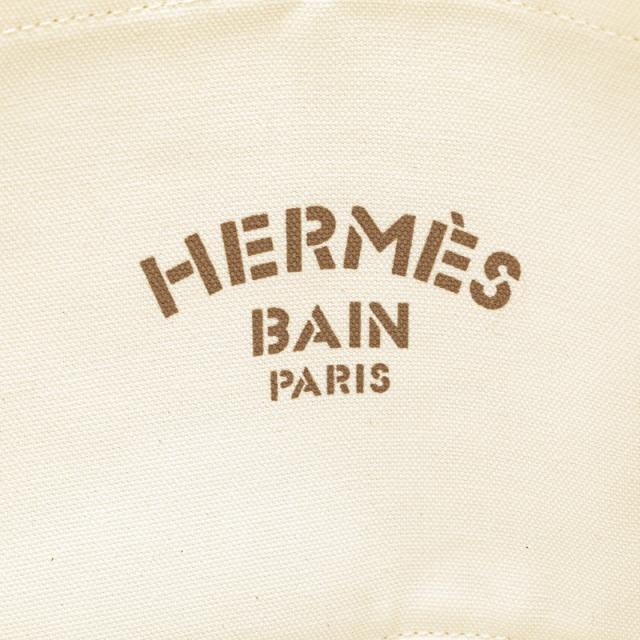 エルメス サックドプラージュ ニューカバヤデール トートバッグ アイボリー ブラウン パープル キャンバス レディース HERMES 【中古】_6