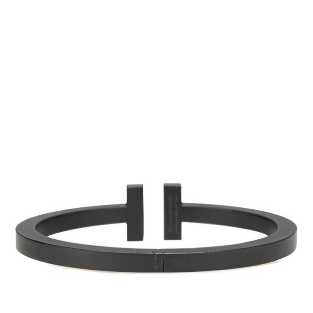 ティファニー Tスクエア バングル ブラック ステンレススチール