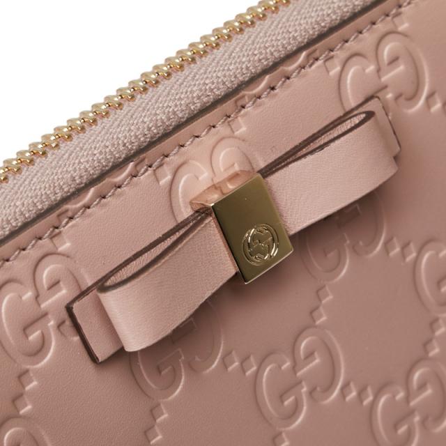 グッチ 財布 長財布 GUCCI レザー リボン モチーフ インターマーモント