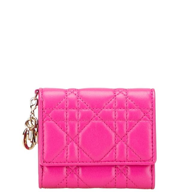 レディディオール　ウォレット　三つ折り財布 ディオール Dior 三つ折り財布 レディディオール カナージュ