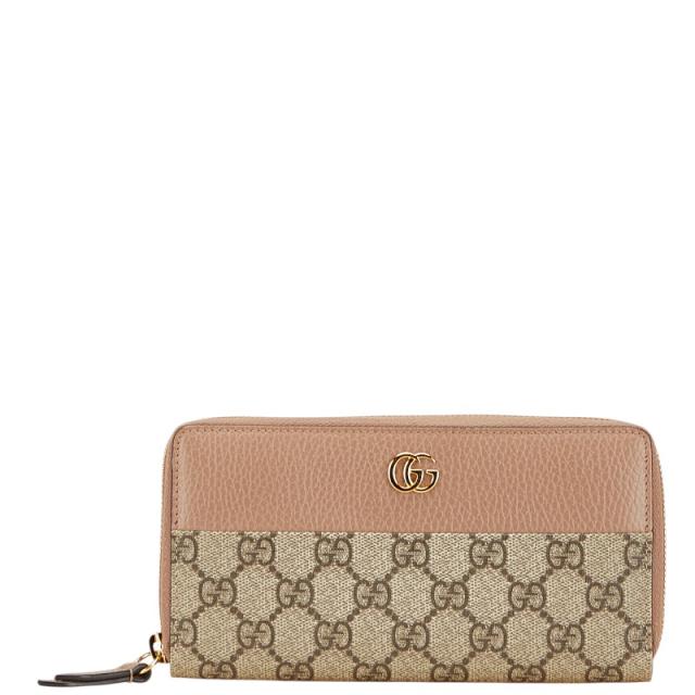 グッチ GUCCI GG マーモント レザー ラウンドファスナー長財布 ジップアラウンドウォレット メンズ レディース