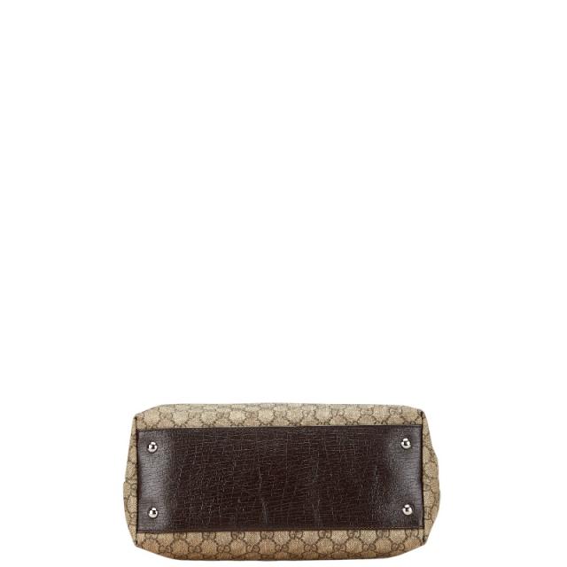 グッチ GGスプリーム トートバッグ 131220 ベージュ ブラウン PVC