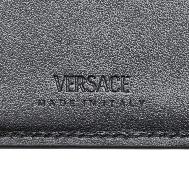 ヴェルサーチェ メドゥーサ 二つ折り財布 ブラック レザー レディース VERSACE 【中古】_7