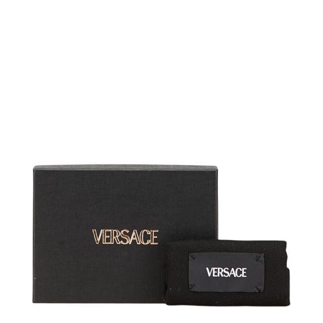 ヴェルサーチェ メドゥーサ 二つ折り財布 ブラック レザー レディース VERSACE 【中古】_8