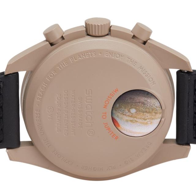 オメガ × スウォッチ ムーンスウォッチ MISSION TO JUPITER 腕時計 SO33C100 クオーツ ベージュ文字盤 セラミック OMEGA 【中古】_3