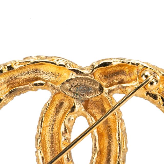 シャネル ココマーク ヨウガン 溶岩 モチーフ ブローチ ゴールド メッキ レディース CHANEL 【中古】 シャネル ヴィンテージ ココマーク ヨウガン 溶岩 ブローチ ゴールド