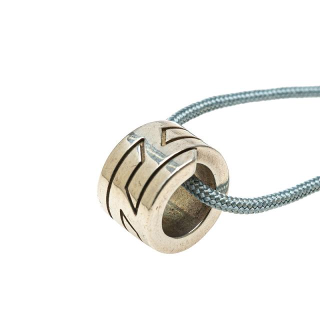 エルメス イタリーク ネックレス ブルー SV925 シルバー レディース HERMES 【中古】