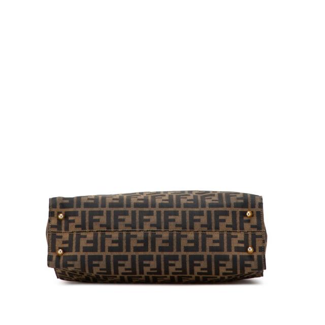 フェンディ ズッカ トートバッグ ハンドバッグ ブラウン キャンバス レザー レディース FENDI 【中古】_2