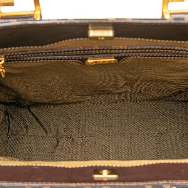 フェンディ ズッカ トートバッグ ハンドバッグ ブラウン キャンバス レザー レディース FENDI 【中古】_6